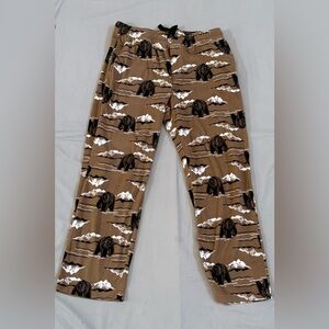 Croft & Barrow Tan and Brown Pajama Pants